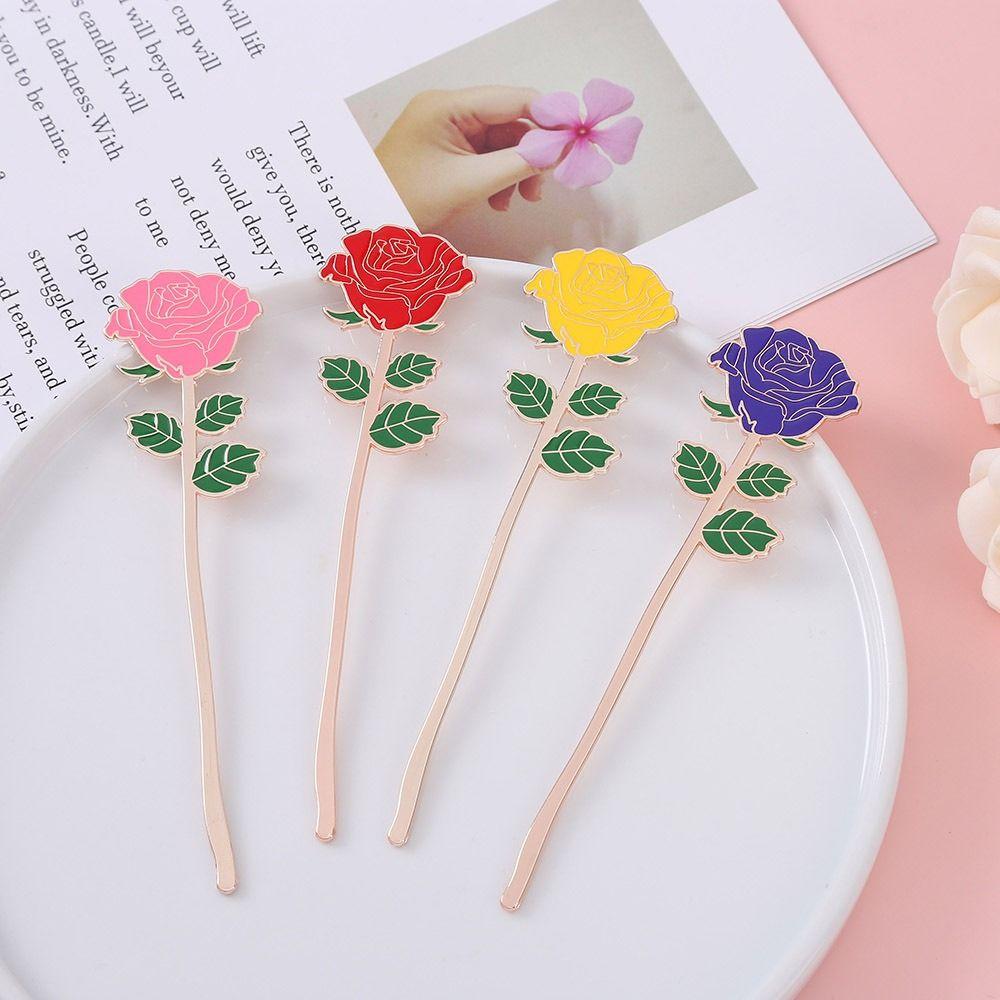 Supplies Bird Rose Reading Book Mark Page Folder Bookmark Zinc Zinc Alloy Bookmark Positioning Clip Book Clip