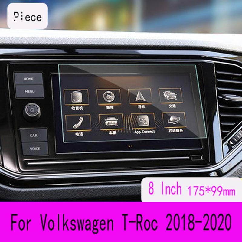 For Volkswagen T-Roc 2018 Automotive interior GPS navigation film LCD screen Tempered glass protective film Anti-scratch