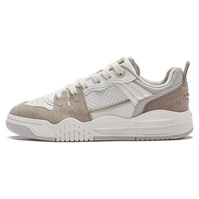 Li Ning Jiang Yue Classic Rebound Shock Absorbation Low-Go Скейтерские туфли женские Скейтерские туфли белые серые коричневые AGCT294-4