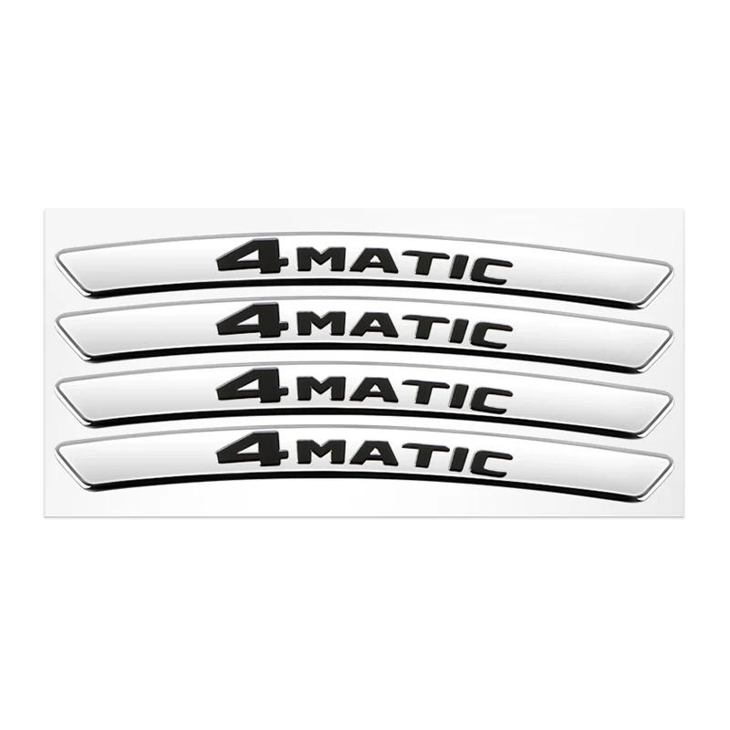 2025 Горячие 3D Алюминиевые Наклейки на Диски Колес Стиль Автомобиля Аксессуар для Модификации Автомобиля Для Mercedes Benz AMG A B R G Класса GLK GLA CLA GLB GLC