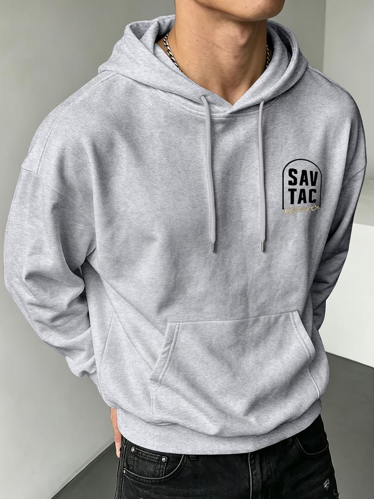 Men's Hoodie Tactical Soldier K9 Dog Loyalty Print Back Pullover Hooded Sweatshirt Oversized Streetwear Long Sleeve Casual Top