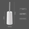Anti Drip Toilet Brush Set Ventilated Standing Base Long Handle Stain Resistant Bathroom Cleaning Tool for Home Hotel Toilet
