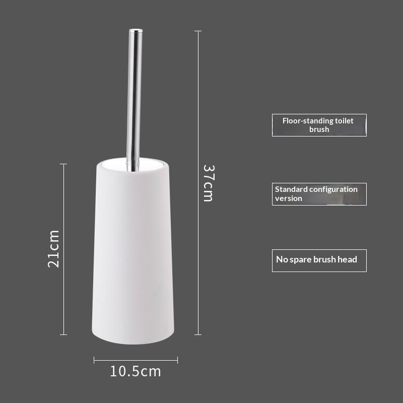 Anti Drip Toilet Brush Set Ventilated Standing Base Long Handle Stain Resistant Bathroom Cleaning Tool for Home Hotel Toilet