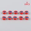 10 шт. аксессуары для ручек для кранов, ручка и переключатель знака холодной воды, красная и синяя этикетка, декоративная
