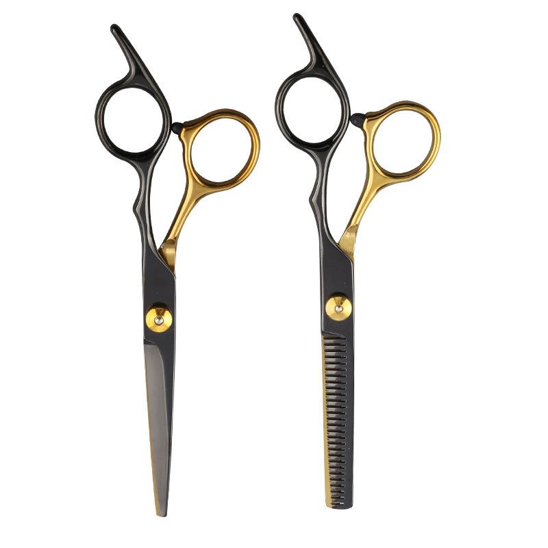 Professional Hair Cutting Scissors Set Straight Thinning Shears Salon Barber Kit Black Gold Blue Purple