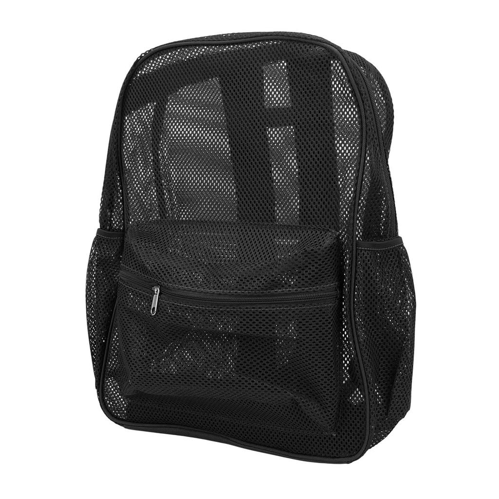 Сетчатый рюкзак, прочный, легкий, большой емкости, моющийся, прозрачный рюкзак для плавания