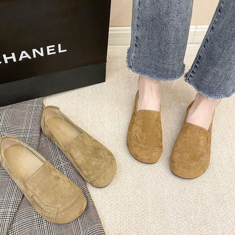 2025 весна новая обувь Doudou одинарная обувь мягкая подошва дышащая обувь для мамы плоская нескользящая повседневная универсальная удобная тканевая обувь