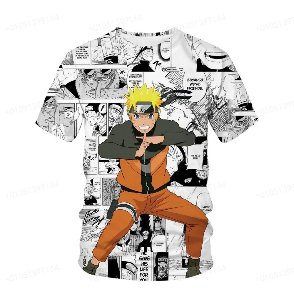 Naruto Breeze Adult Unisex Nine Tailed Demon Fox Kurama Printed T-shirt 3d