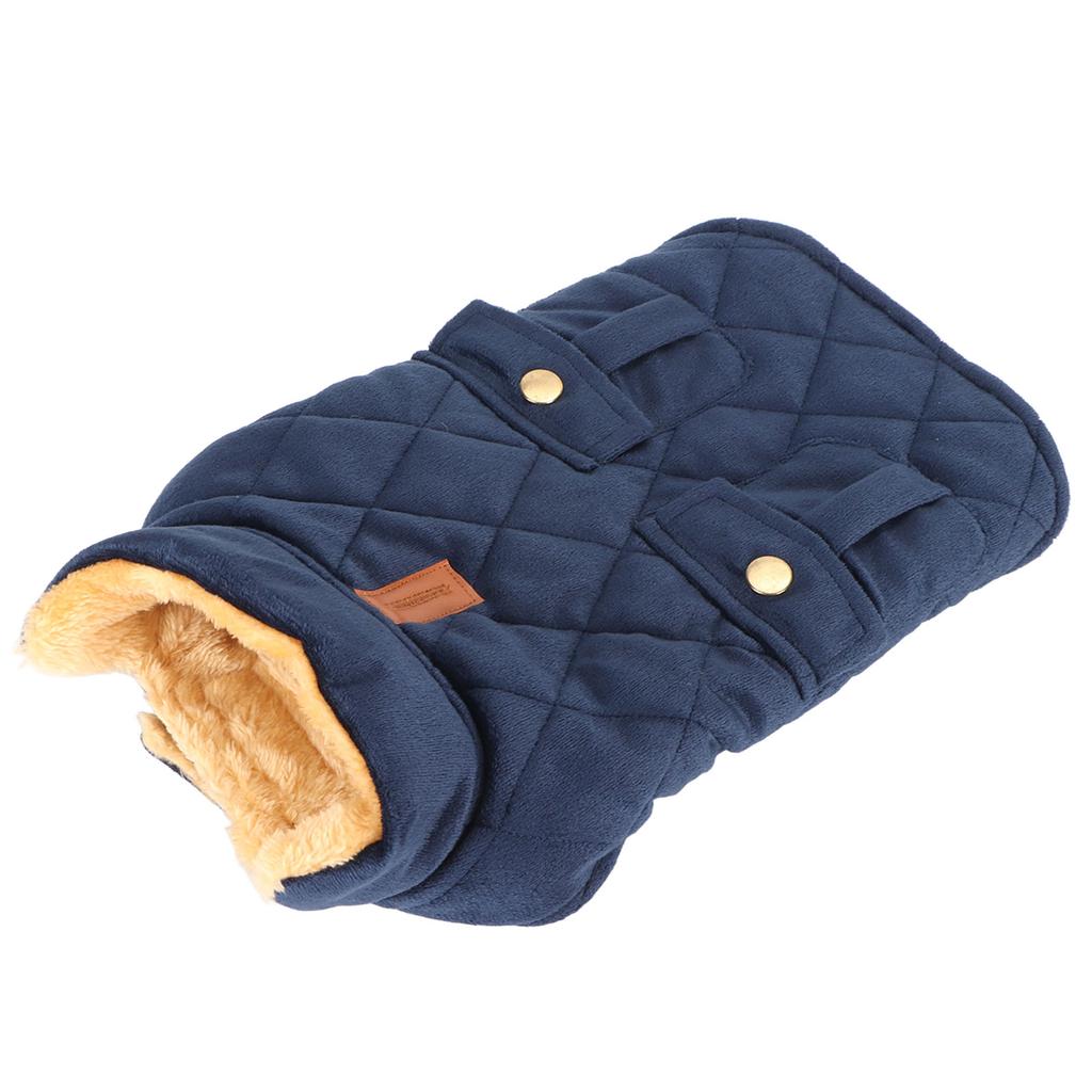Теплая куртка для собак, модная ветрозащитная, уютная, утолщенная, удобная зимняя куртка для собак с карманом для домашних животных