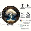 Tree of Life Mandala Aluminum Logo Rural Metal Hanging Decoration Used for Homes Porches Living Roomsand Bedrooms