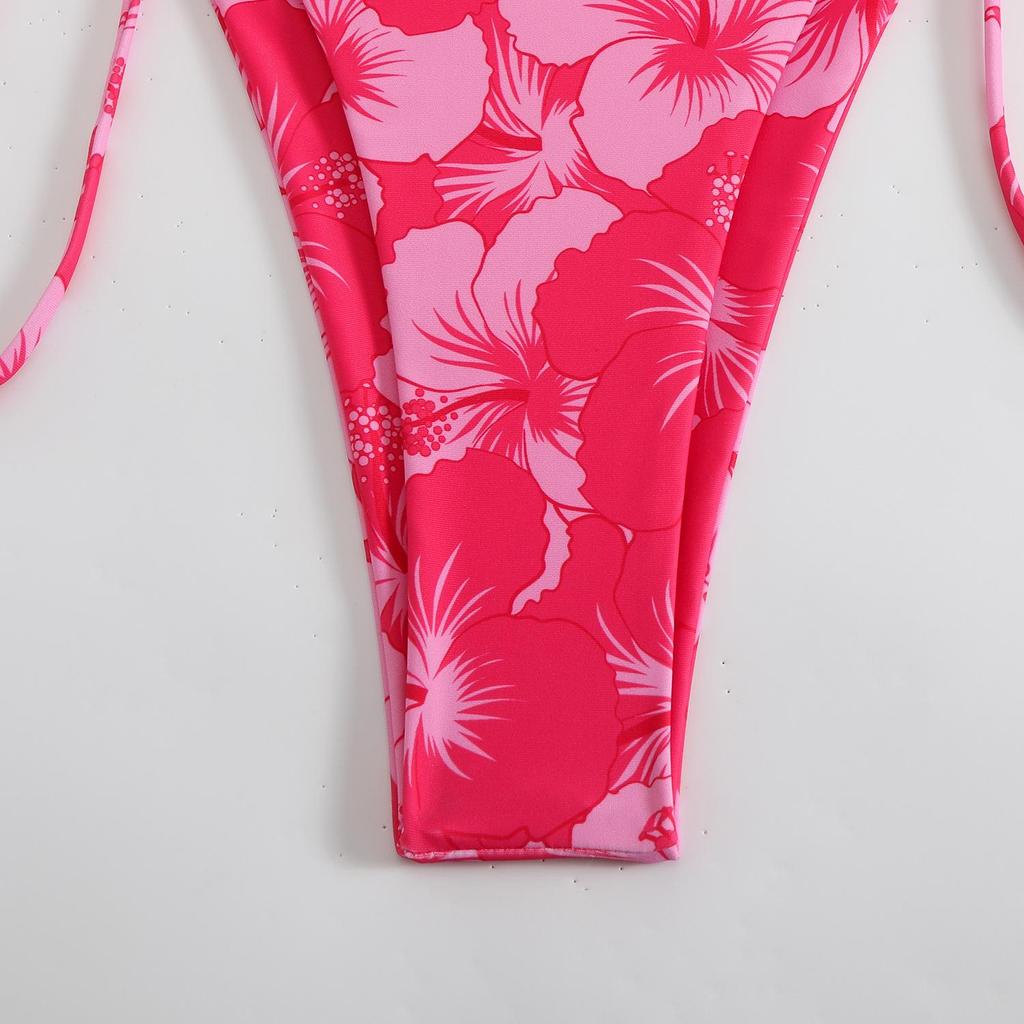 2025 Euro-American New Style Lace-Up Backless Sexy Split Bikini Swimsuit for Women