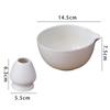 2 шт. Керамические чаши для матчи и держатель для венчика Портативная керамическая чаша для матчи 500 мл для вечеринки, спальни, стола, офиса, столовой