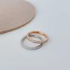 Korean Minimalist Diamond Titanium Steel Couple Rings - Trendy Jewelry for Women and Girlfriends