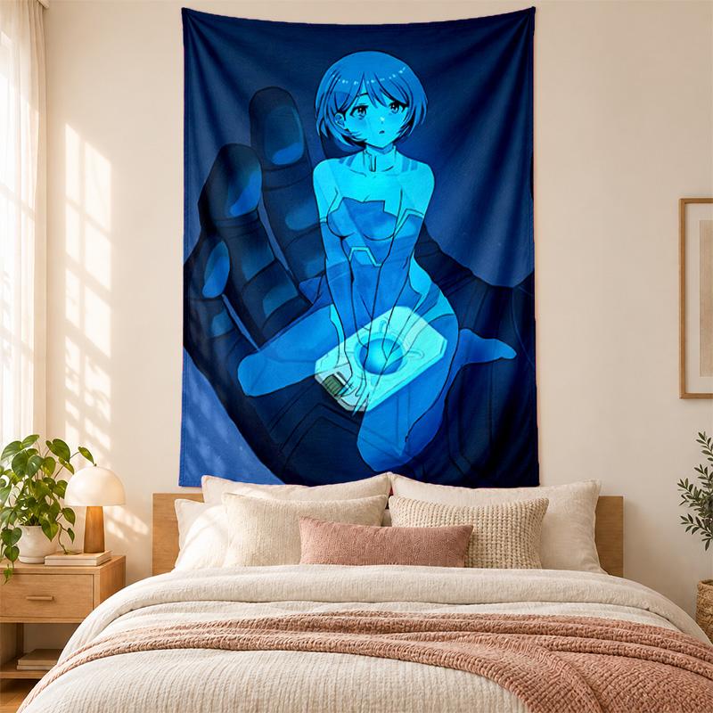 Cortana Tapestry highquality for decorating living room bedroom dorm walls ideal as bedroom wallart orholiday gift