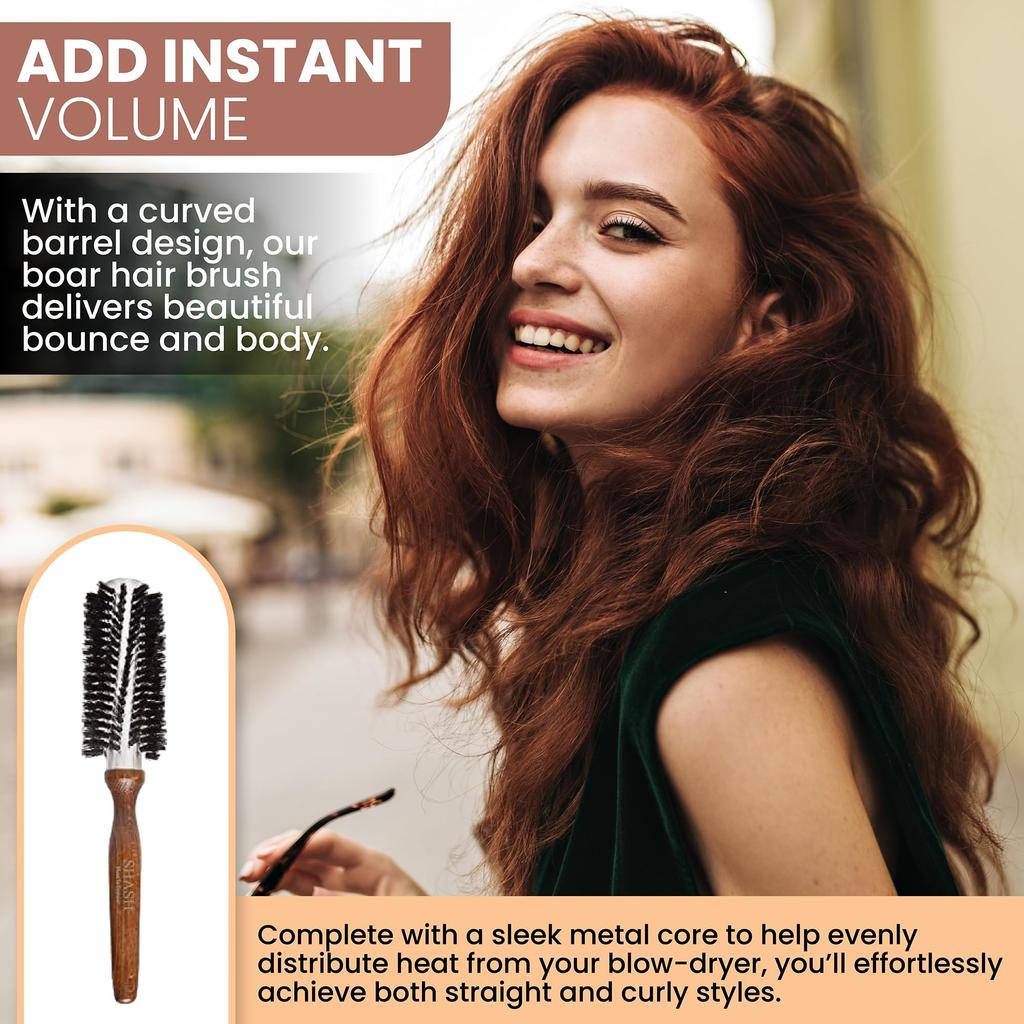 Изготавливается вручную в Германии с 1869 года. Круглая щетка для волос. Профессиональная щетка для волос круглой формы из щетины кабана, изготовленная из экологически чистой древесины бука.