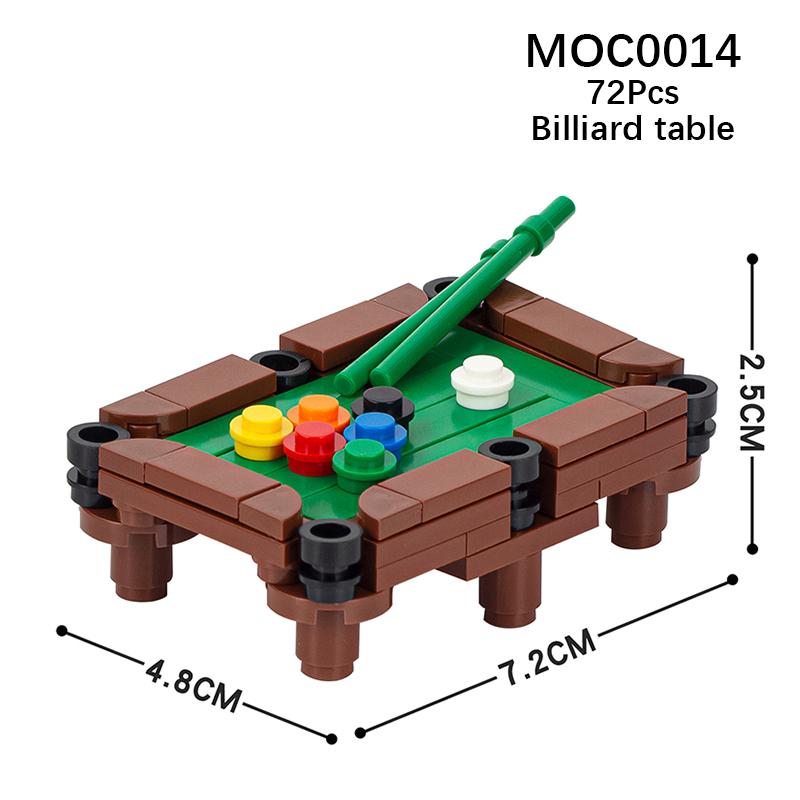 Город Фигурки Мебель Набор Игрушки Модель MOC Кирпичи Детская коляска Стол Диван Кровать Пианино Кухня Ванная Строительные блоки Подарок