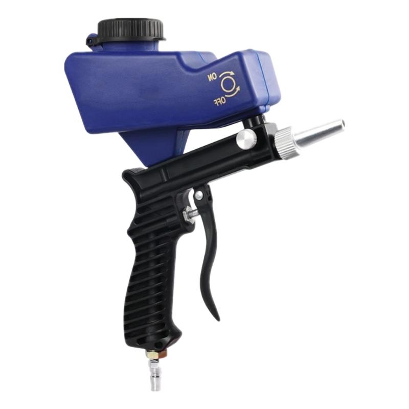 Gravitys Pneumatic Sandblasting Guns Sand Blasters Kit with Adjustable Pressure for DIY Projects and Surfaces Cleaning