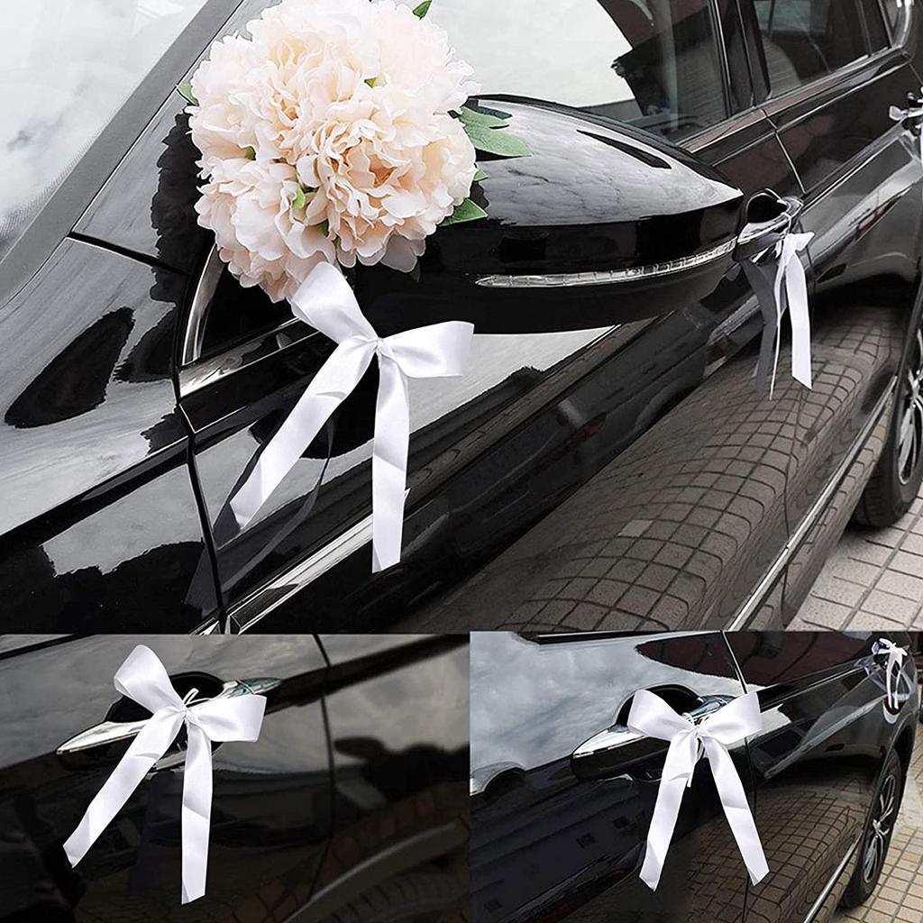 50 штук свадебных бантов для машины Декоративные банты Украшения для свадебной машины Подарки для стульев Свадебные букеты