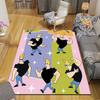 Johnny Bravo Flannel Pattern Square Carpet,Area Rug,Carpet Rug for Living Room Bedroom Sofa Playroom Decor,Non-slip Floor Mat