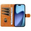 For iPhone 17 Air Wallet Case T-Shape Lines Leather Phone Cover Stand