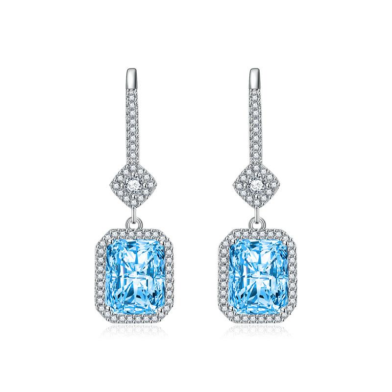 BELLA BOX Роскошные женские квадратные серьги с цирконом, подарок на свадьбу и помолвку