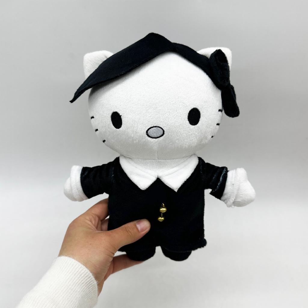 25cm Hello Kitty Wednesday Plush Toy, High Quality Soft Stuffed Doll, Cute Cartoon Character Plush Figure for Gift