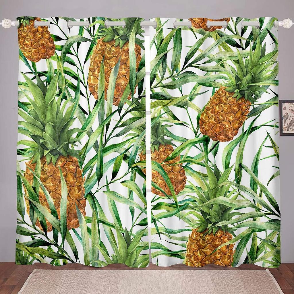 Милые ананасы затемняющие шторы для спальни, затемняющие шторы для комнаты, затемняющие шторы для патио, гостиной