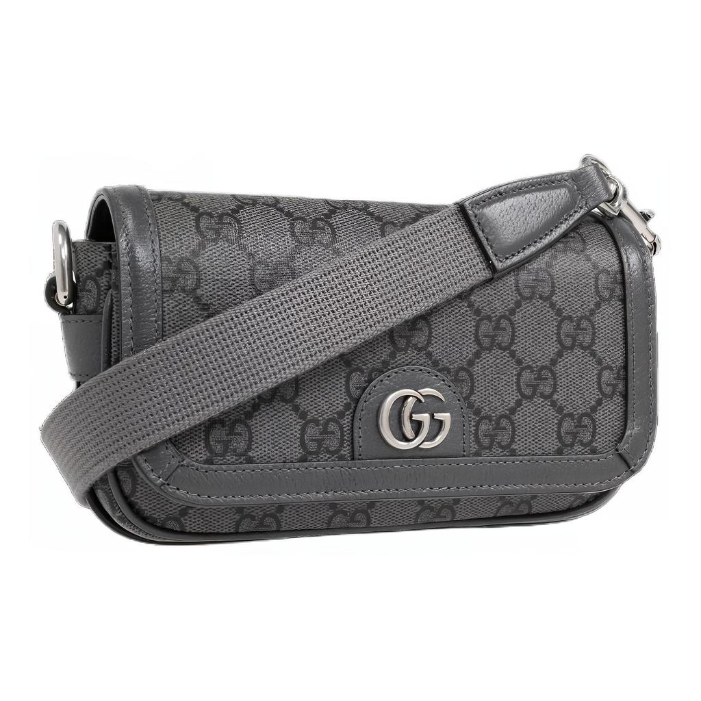 Gucci Сумка-мессенджер GG Supreme Canvas Серая 795466-2ZGMN-1244
