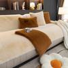 Cat Petting Sense Mink Fur Winter Plush Sofa Cushion High-End Entry Lux Non-Slip Seat Cushions New Cover Cloth