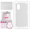 apgo Protective Skin Sticker for the Back+sides Compatible with Oppo Reno4, Full Wrap Film, Foil, Vinyl - Pattern Transparent Carbon