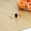 Red Garnet Gemstone Ring 925 Sterling Silver Solid Red Stone Fashion Rings for Women's Gift Idea Gemstone Jewelry 3.8 Gms Approx