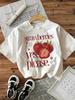 2025 Новая футболка с графическим принтом клубники, женская винтажная повседневная футболка с принтом, с круглым вырезом, женский топ с коротким рукавом