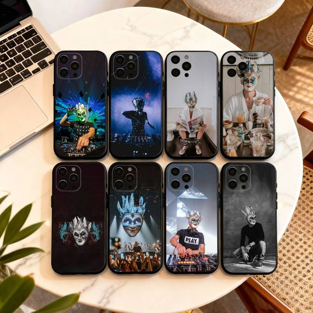 DJ B-Boris Brejcha Phone Case For iPhone 17,16,15,14,13,12,11 Plus,Pro Max,XS,Soft Silicone Black Cover