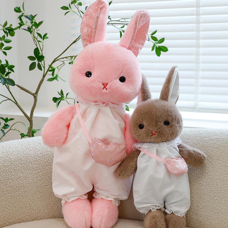 Adorable Plush Rabbit Doll For Kids And Adults Soft Comforting Hugging Pillow
