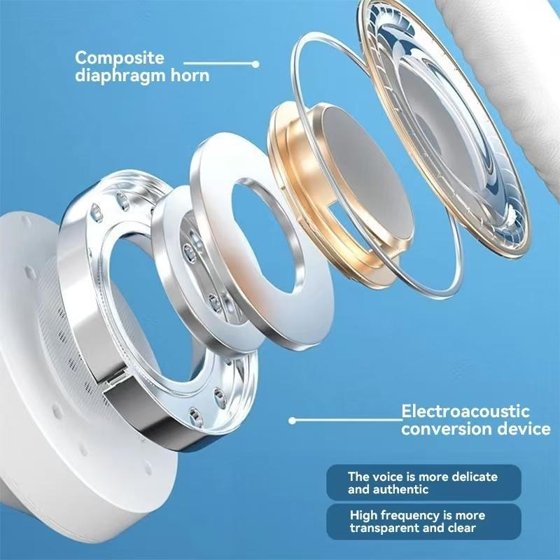 Colorful Light Wireless Bluetooth Headphones Over Ear HIFI Stereo Headsets Sports Gameing Earphones TF/AUX Music Player HD Mic