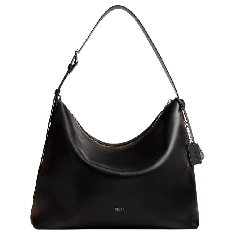 COACH shoulder bag Mott Messenger 47 Zipper closure adjustable strap Rubbed glove tanned leather and vegetable tanned leather Large size Unisex couple
