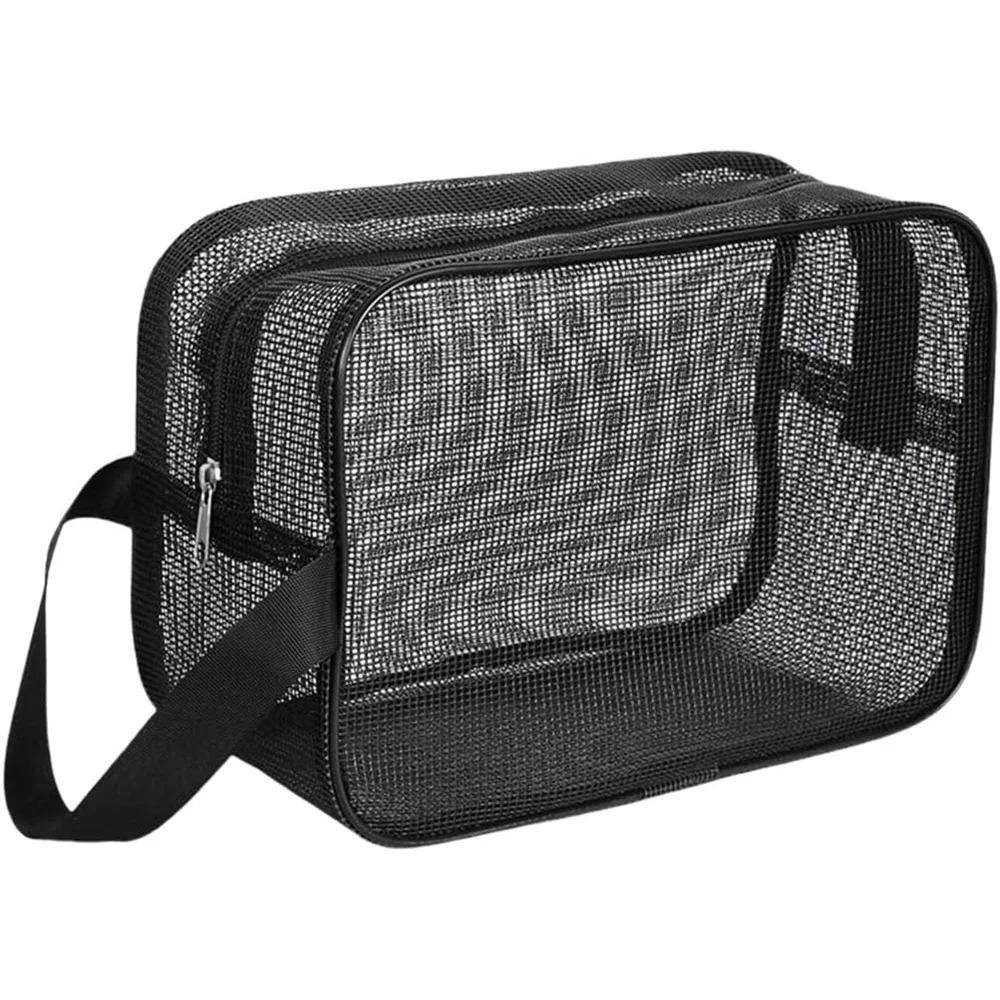 Mesh Shower Caddy Tote Bag Cosmetic Storage Bag Multifunctional Shower Bag Large Capacity Portable Toiletry Organizer
