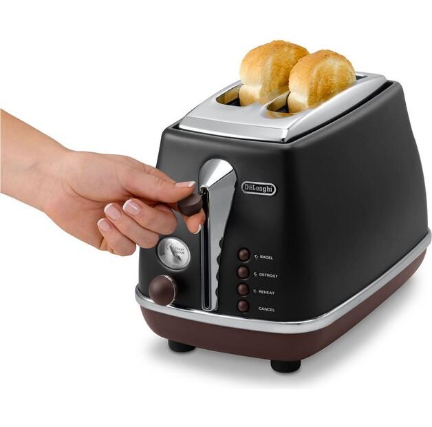 Тостер DeLonghi CTOV 2103.BK+BW