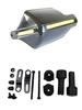 Universal Knuckle Left and Mounting Bracket Set Motorcycle Coldproof Hand Visors Guards, Right, [ADVANTAGE] Windproof, Guards, (Black)