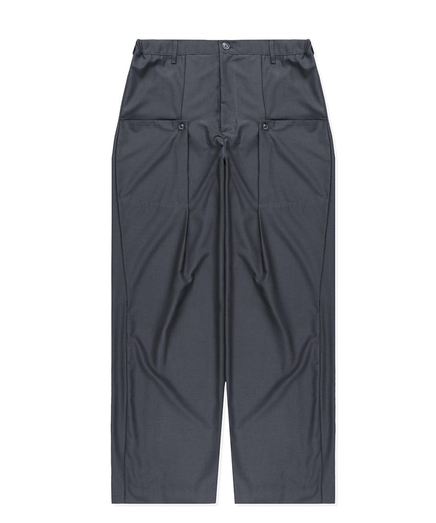 FORMLICH Curved Trousers / Dark Gray