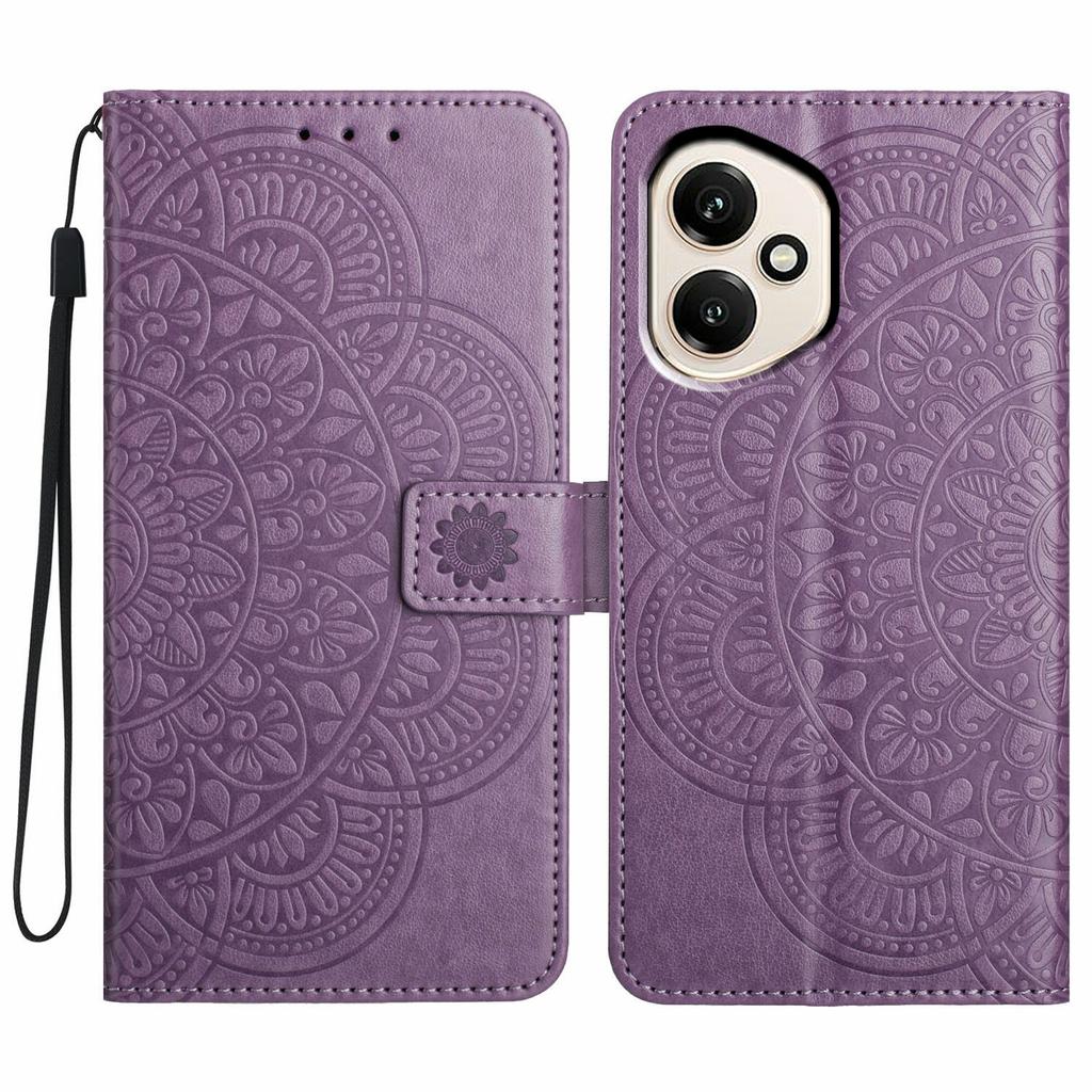 Для Honor 400 5G (Глобальный) Кожаный чехол с отделениями для карт, узор мандалы, чехол-подставка для телефона