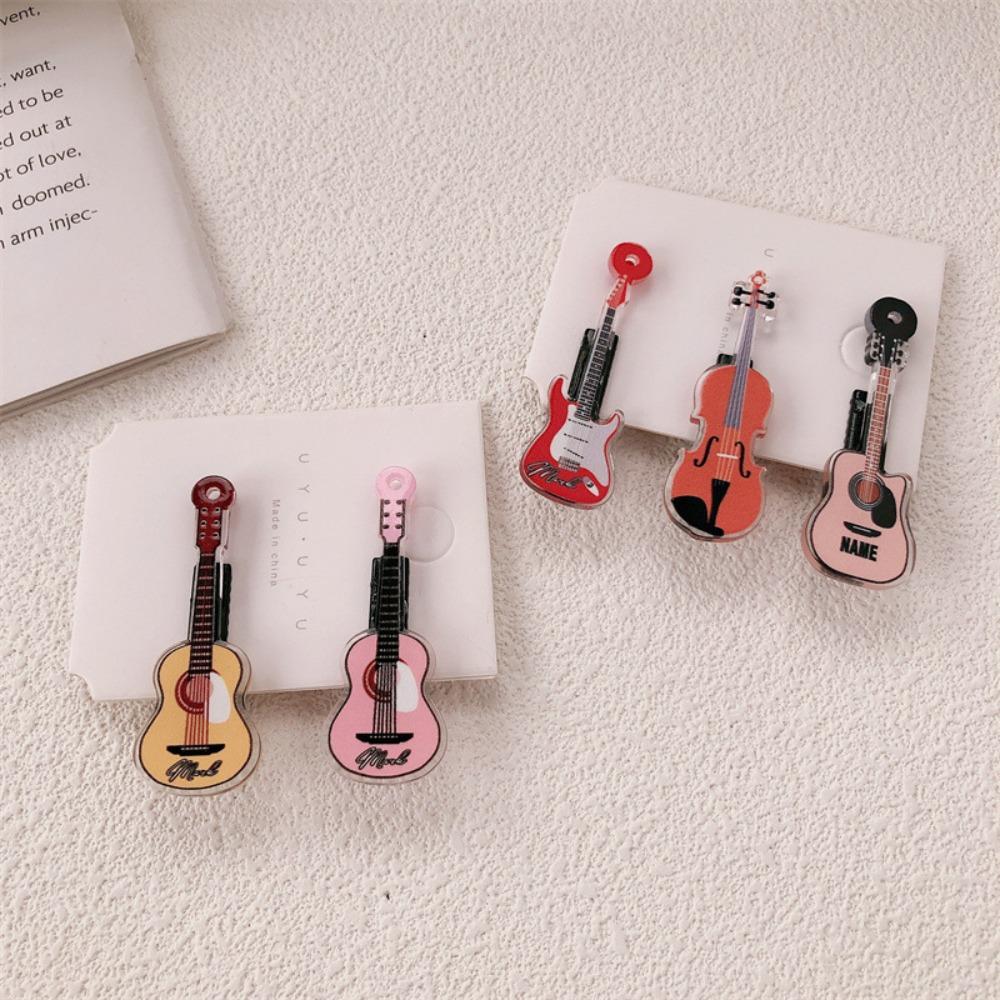 Korean Style Violin Hairclip Ins Musical Instrument Hair Clip Gift Guitar Hair Clip Girls