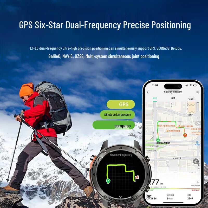 KPEP Мультиспортивные GPS-смарт-часы (Китайская версия)