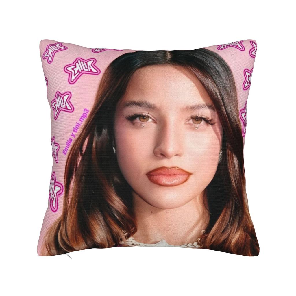Emilia Music Square Pillow Covers Polyester Home Cushion Cover Cool Decor Pillow Cover 4545