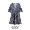 Fashion Style 2024 Spring/Summer New Arrival Women's Clothing Laminated Decoration Print Mini Dress 9878115 330