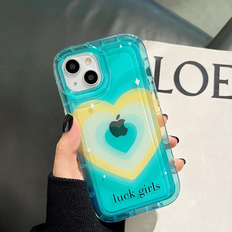 Чехол на воздушной подушке Lovely Love Heart для Iphone 11 12 13 14 Pro Max 14 Plus, мягкий чехол для телефона, силиконовый противоударный защитный чехол