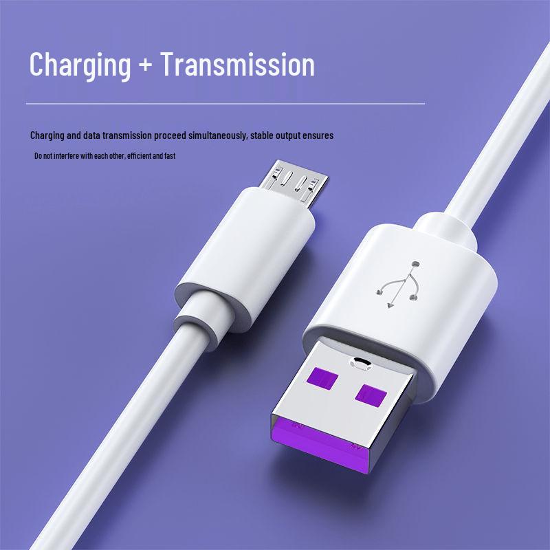 Кабель Micro USB 5A для быстрой зарядки телефонов Huawei, Vivo, Oppo, Redmi и Honor с функцией Flash Charging
