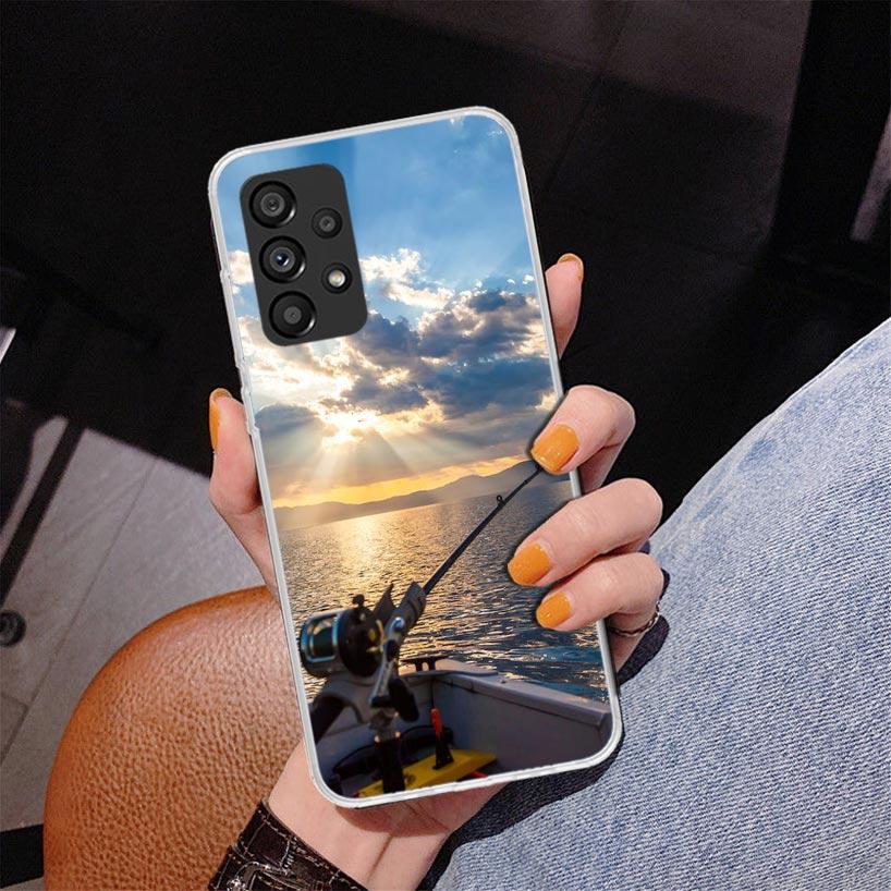 Offshore Angling Fishing Fish Rod Phnoe Case for Samsung Galaxy A17 A37 A57 A16 A26 A36 A56 A15 A14 A13 A55 A54 A53 A35 A34 A33