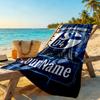 Fc Schalke Personalized Name Beach Towel Super Soft Microfiber Quickdry Fabric Suitable for Sports Travel Swimming Yoga Bathroom Beach And Pool