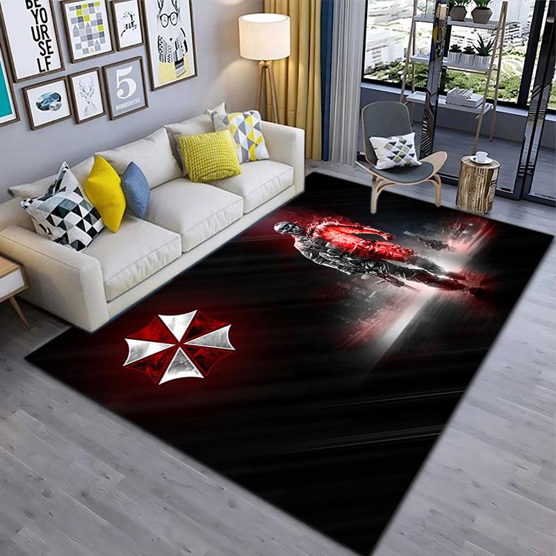 Sci-Fi game Resident Evil, Umbrella Corporation, soft carpet, home living room, office chair pad, door mat, door mat carpet U7